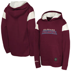 Colorado Avalanche Youth Thermal Lightweight Pullover Hoodie - Burgundy | NHL near me