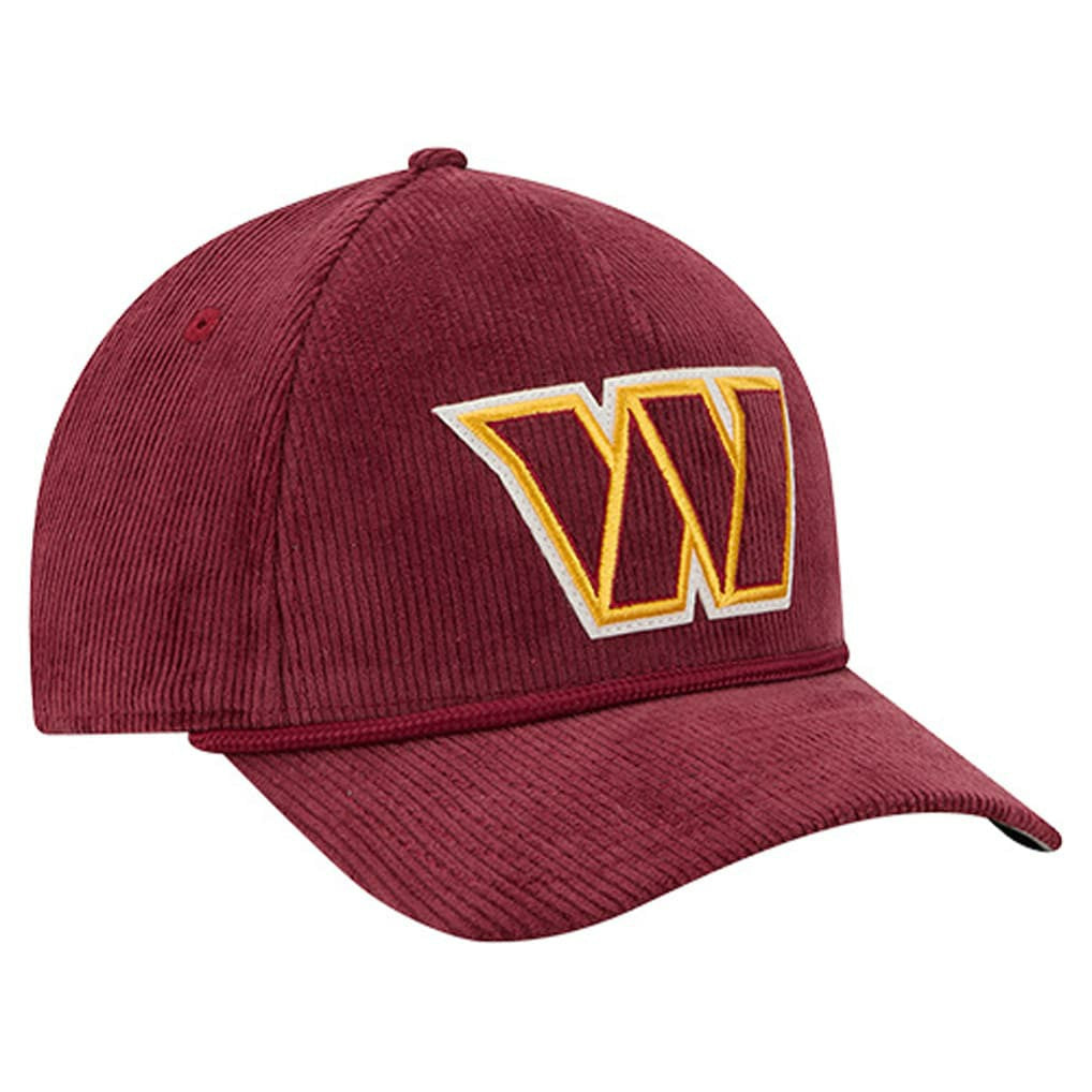 Washington Commanders New Era Cord Corduroy 9FORTY A-Frame Adjustable Hat - Burgundy - NFL
