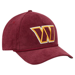 Washington Commanders New Era Cord Corduroy 9FORTY A-Frame Adjustable Hat - Burgundy - NFL