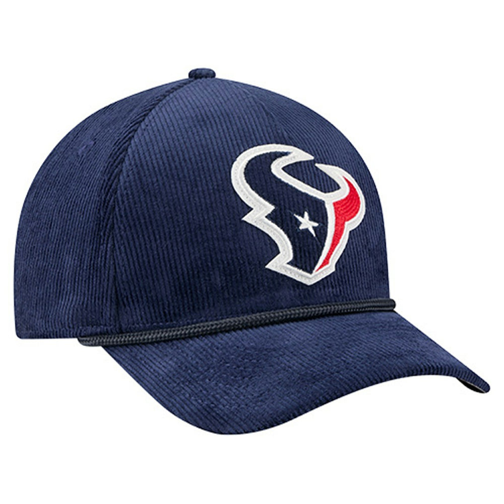 Houston Texans New Era Cord Corduroy 9FORTY A-Frame Adjustable Hat - Navy - NFL
