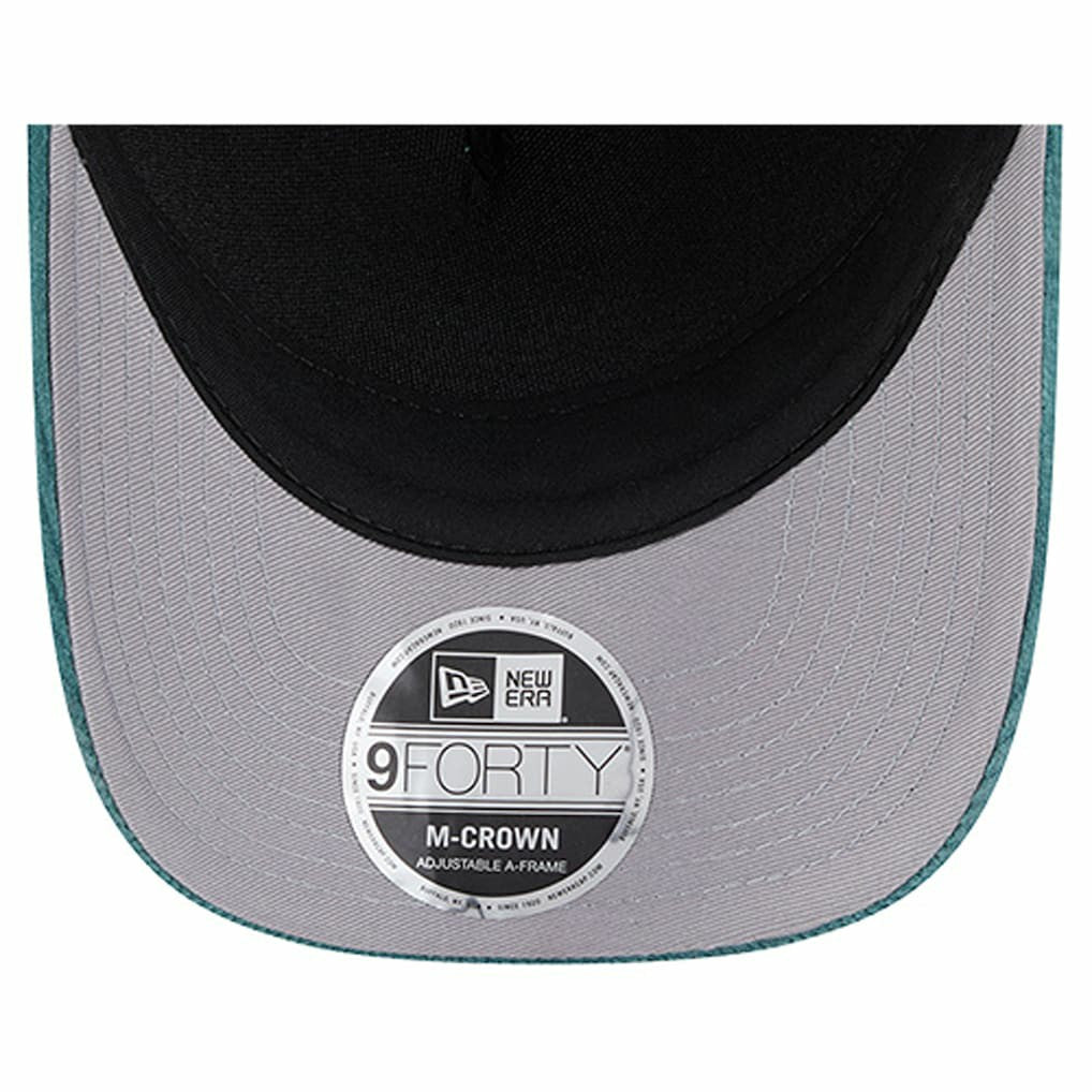 Philadelphia Eagles New Era Cord Corduroy 9FORTY A-Frame Adjustable Hat - Midnight Green - NFL