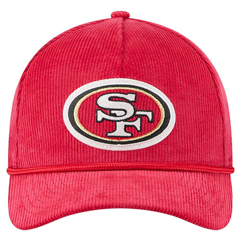 San Francisco 49ers New Era Cord Corduroy 9FORTY A-Frame Adjustable Hat - Scarlet - NFL