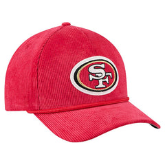 San Francisco 49ers New Era Cord Corduroy 9FORTY A-Frame Adjustable Hat - Scarlet - NFL