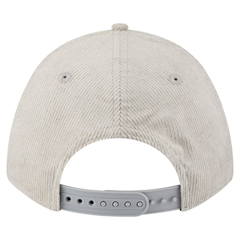 Detroit Lions New Era Cord Corduroy 9FORTY A-Frame Adjustable Hat - Silver - NFL