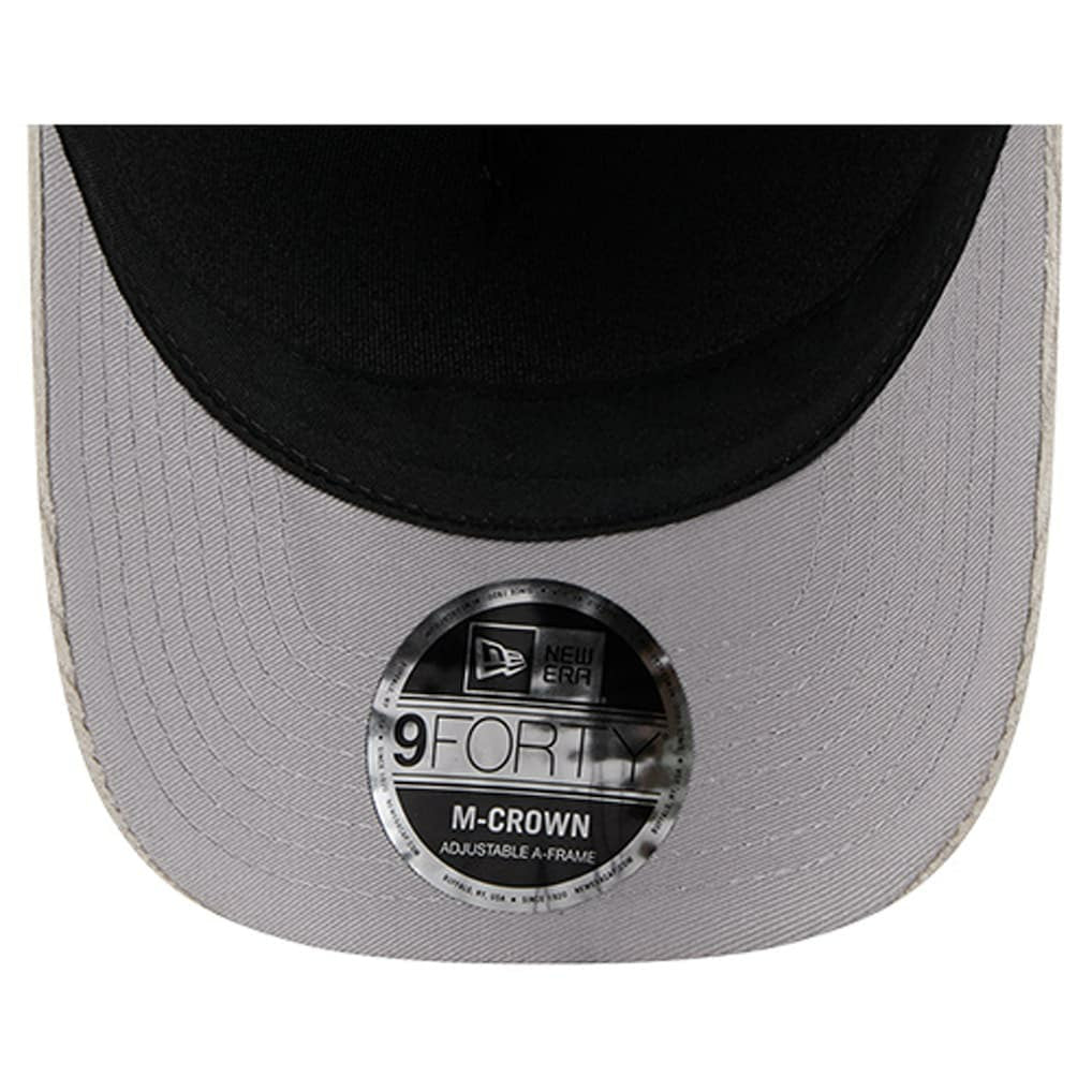 Detroit Lions New Era Cord Corduroy 9FORTY A-Frame Adjustable Hat - Silver - NFL