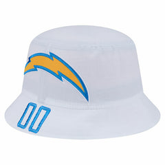 Los Angeles Chargers New Era Helmet Bucket Hat - White - NFL