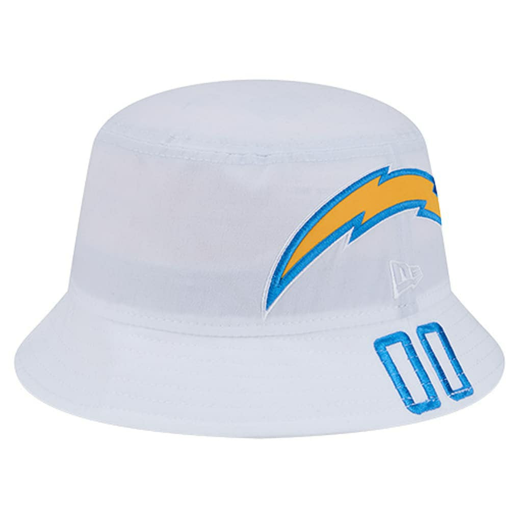 Los Angeles Chargers New Era Helmet Bucket Hat - White - NFL