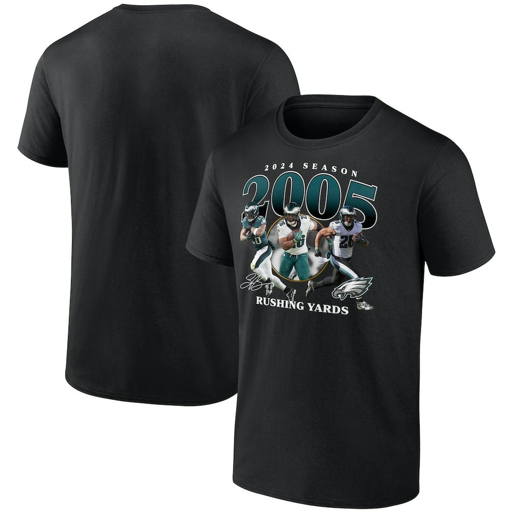 Saquon Barkley Philadelphia Eagles 2000 Yards T-Shirt - Black - NFL