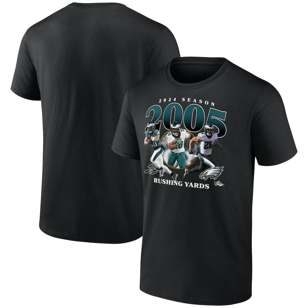 Saquon Barkley Philadelphia Eagles 2000 Yards T-Shirt - Black - NFL