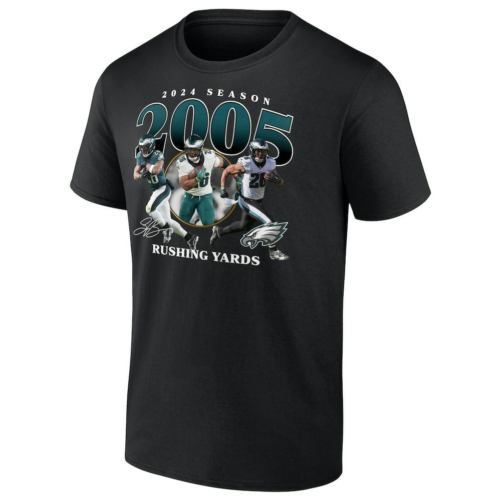 Saquon Barkley Philadelphia Eagles 2000 Yards T-Shirt - Black - NFL