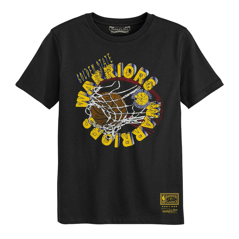 Mitchell & Ness Golden State Warriors Preschool In The Net T-Shirt Black