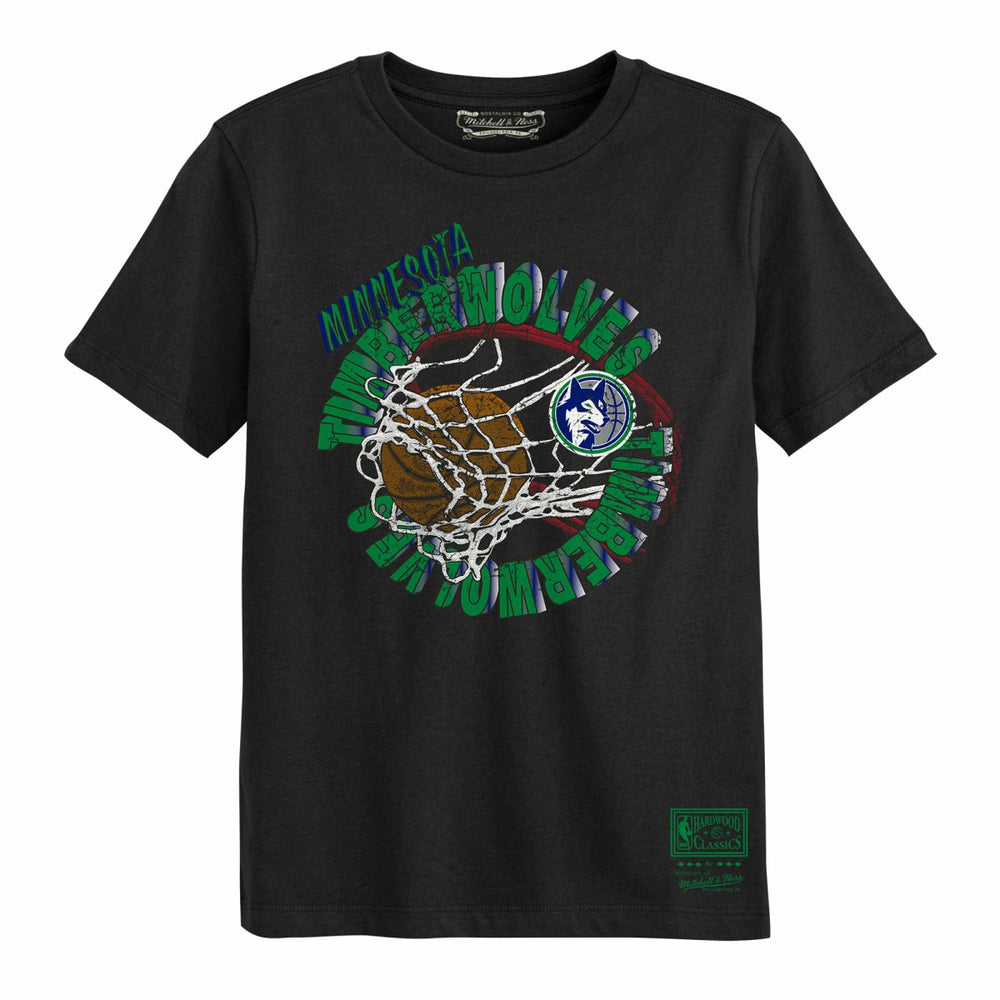 Mitchell & Ness Minnesota Timberwolves Preschool In The Net T-Shirt Black