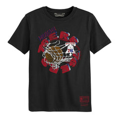 Mitchell & Ness Philadelphia 76ers Preschool In The Net T-Shirt Black