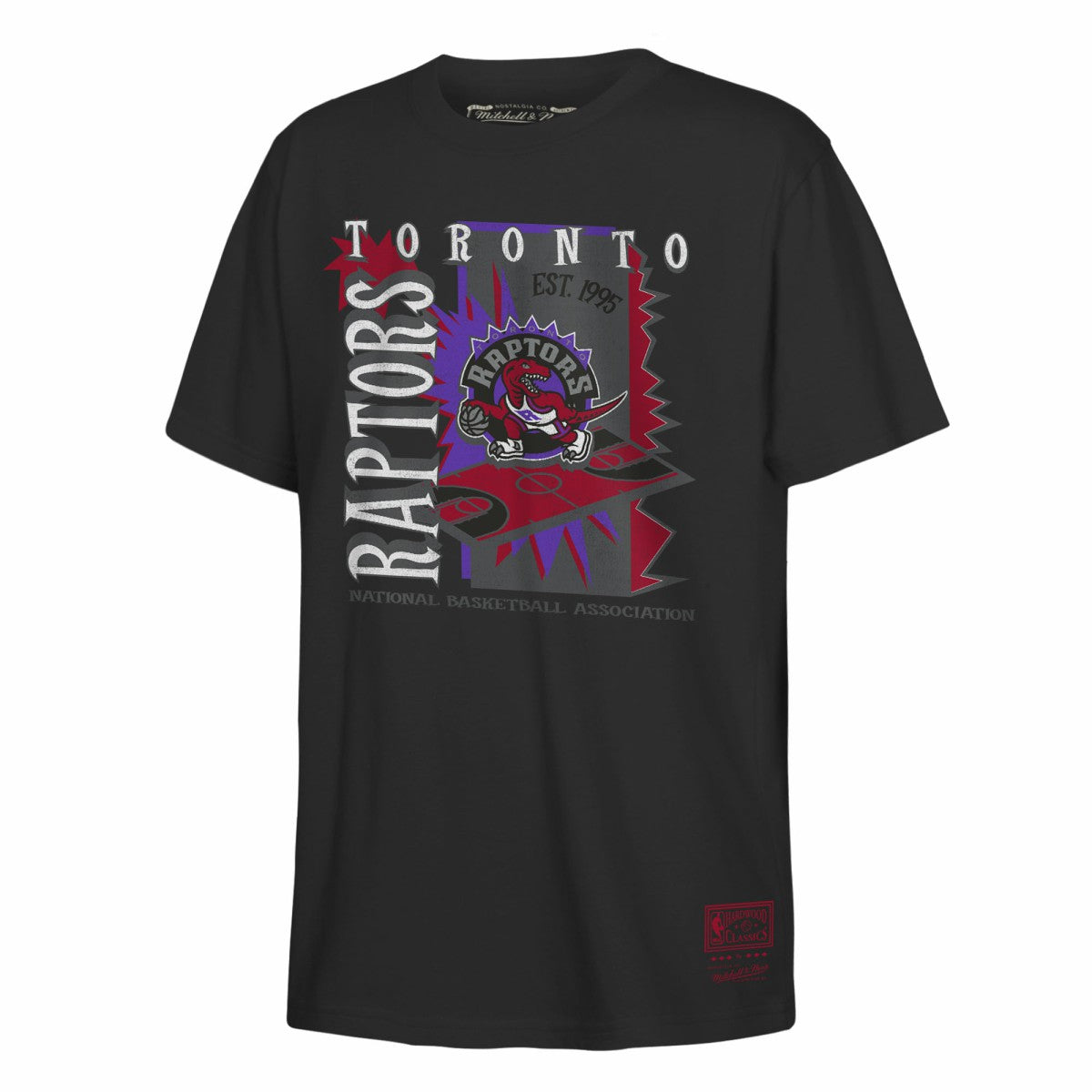 Mitchell & Ness Toronto Raptors Youth Retro '90s Poster T-Shirt Black