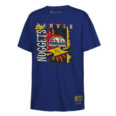 Mitchell & Ness Denver Nuggets Youth Retro '90s Poster T-Shirt Royal