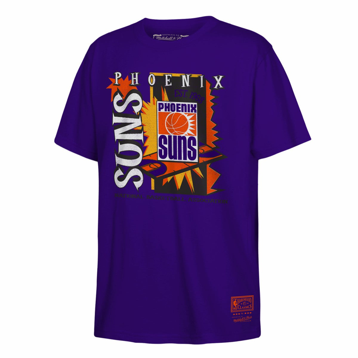 Mitchell & Ness Phoenix Suns Youth Retro '90s Poster T-Shirt Purple