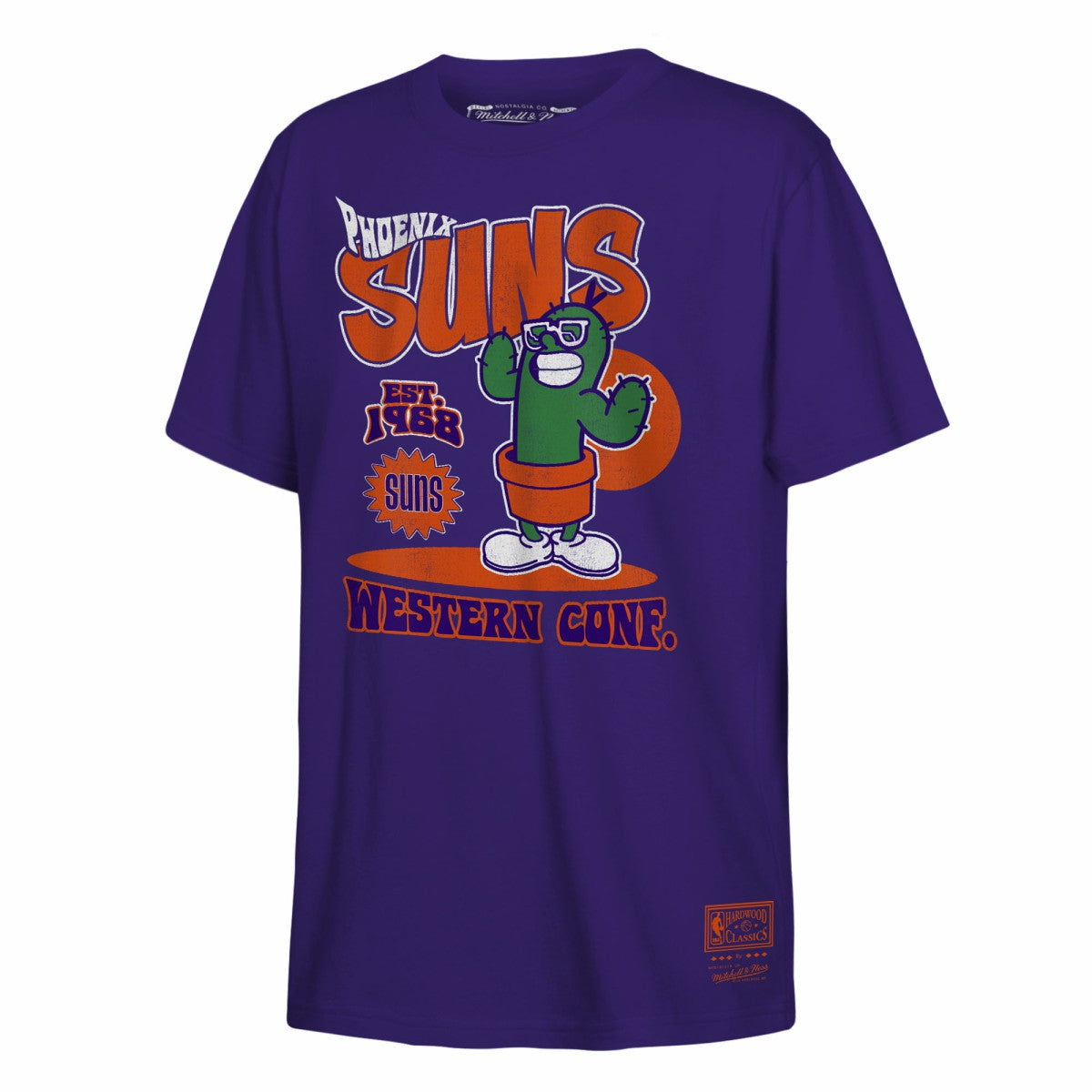 Mitchell & Ness Phoenix Suns Youth Retro Mascot Script T-Shirt Purple
