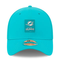 Miami Dolphins New Era 2025 Sideline 39THIRTY Flex Hat - Aqua - NFL