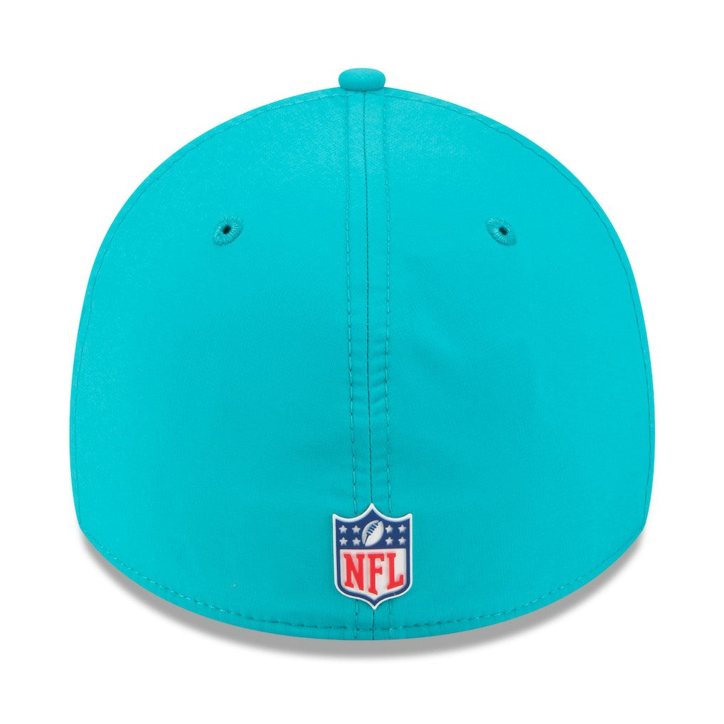 Miami Dolphins New Era 2025 Sideline 39THIRTY Flex Hat - Aqua - NFL