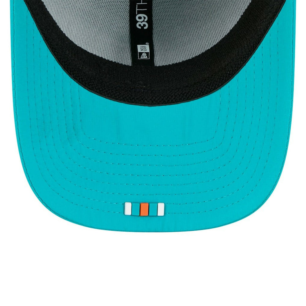 Miami Dolphins New Era 2025 Sideline 39THIRTY Flex Hat - Aqua - NFL