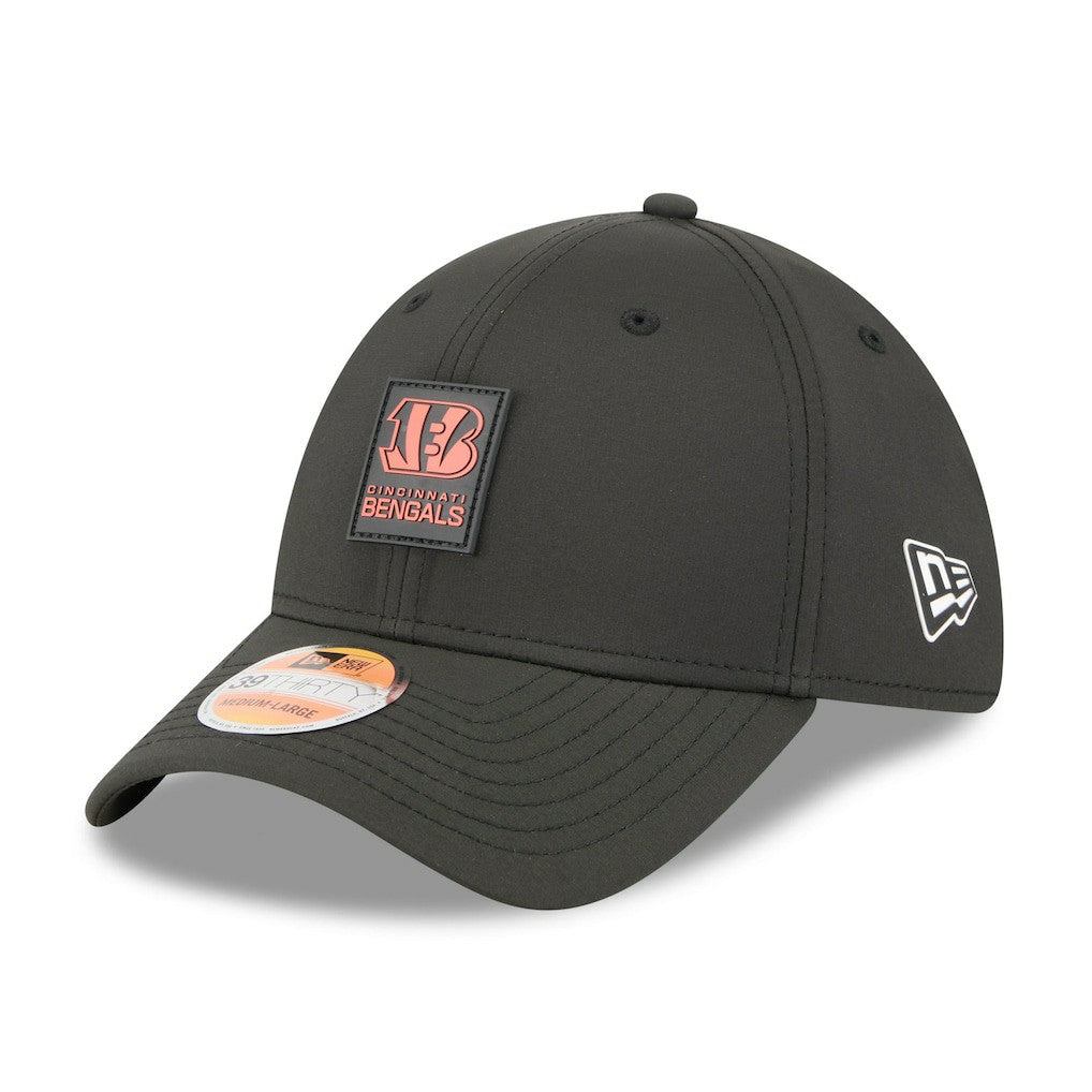 Cincinnati Bengals New Era 2025 Sideline 39THIRTY Flex Hat - Black - NFL