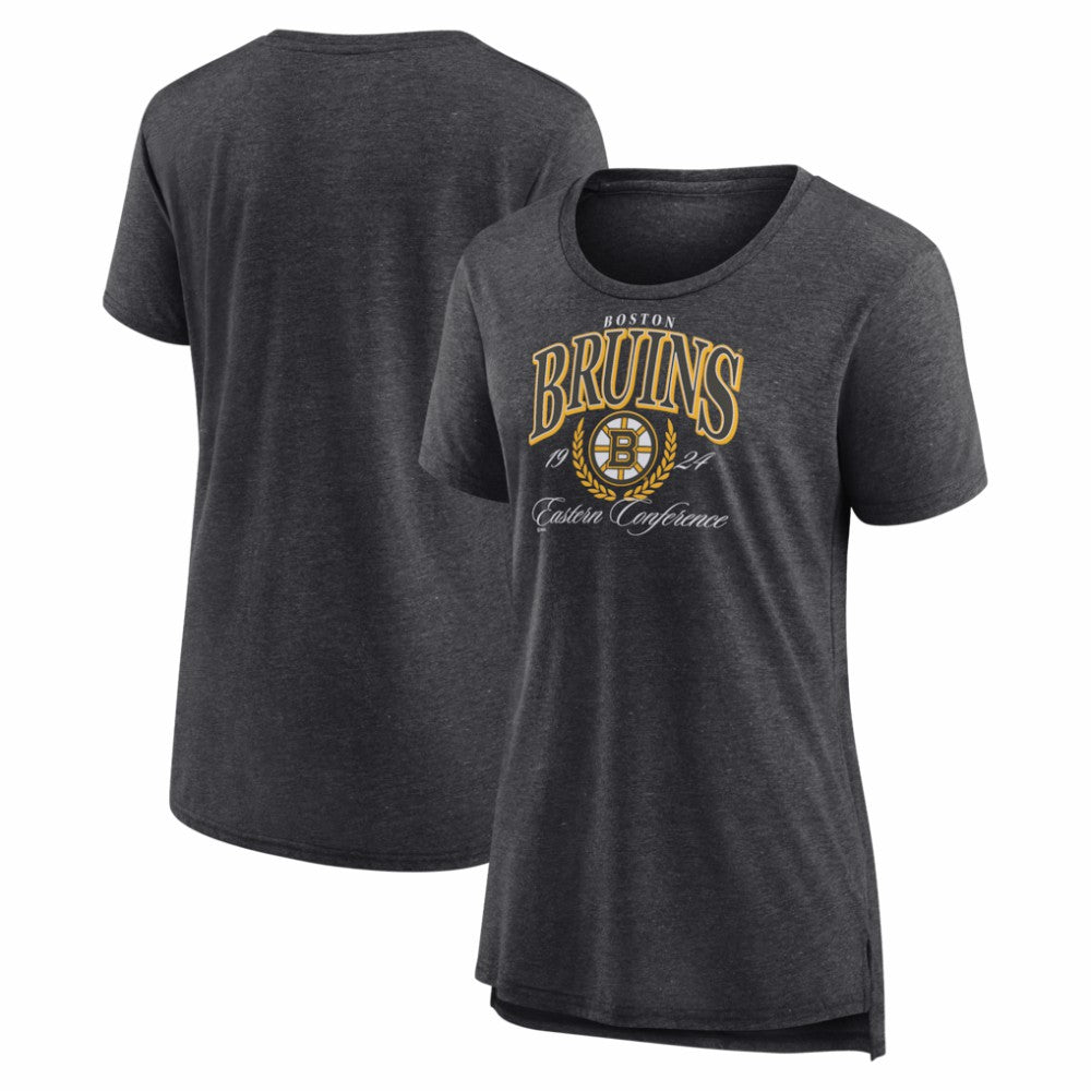 Boston Bruins Women's Reign Supreme Tri-Blend T-Shirt - Gray | NHL on sale