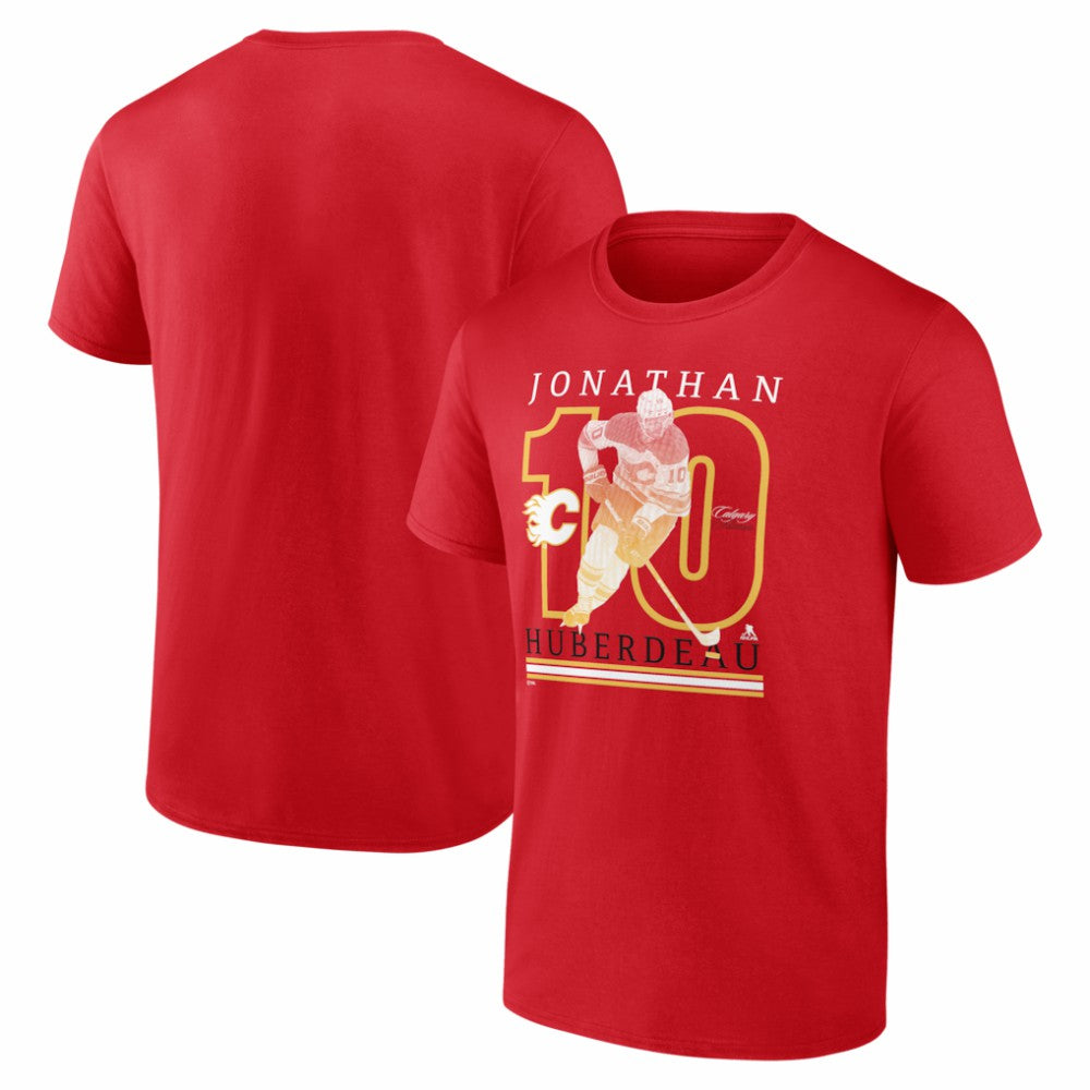 Jonathan Huberdeau Calgary Flames Player Show T-Shirt - Red | NHL discount