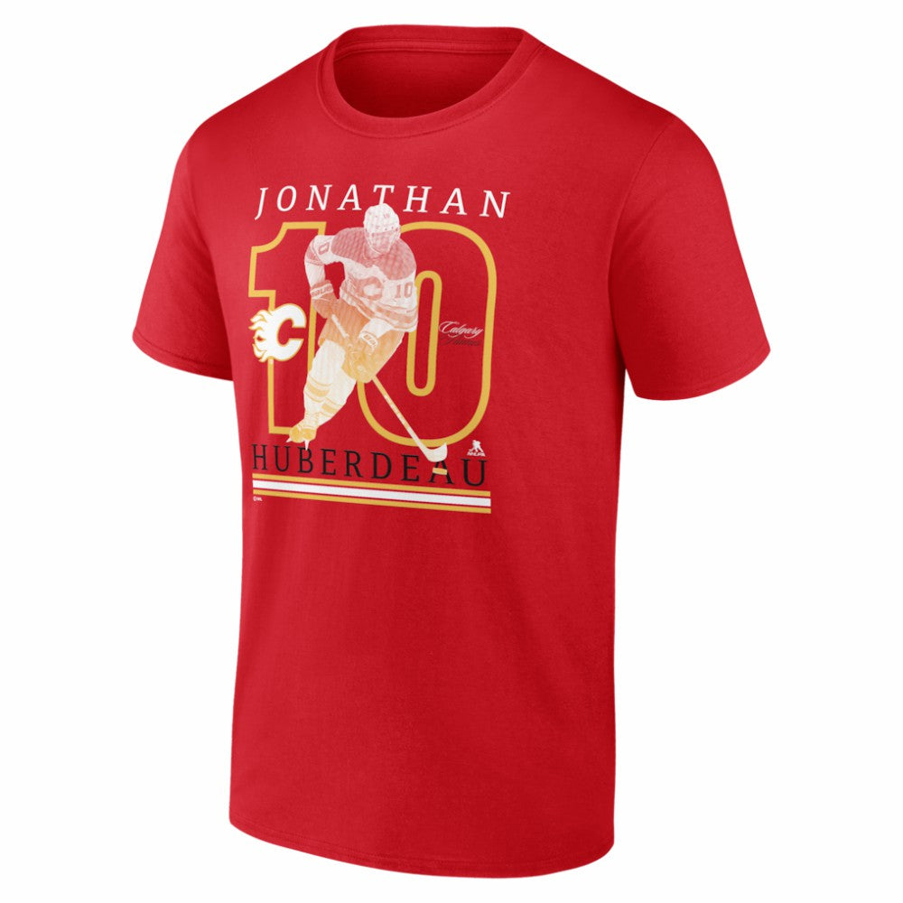 Jonathan Huberdeau Calgary Flames Player Show T-Shirt - Red | NHL discount