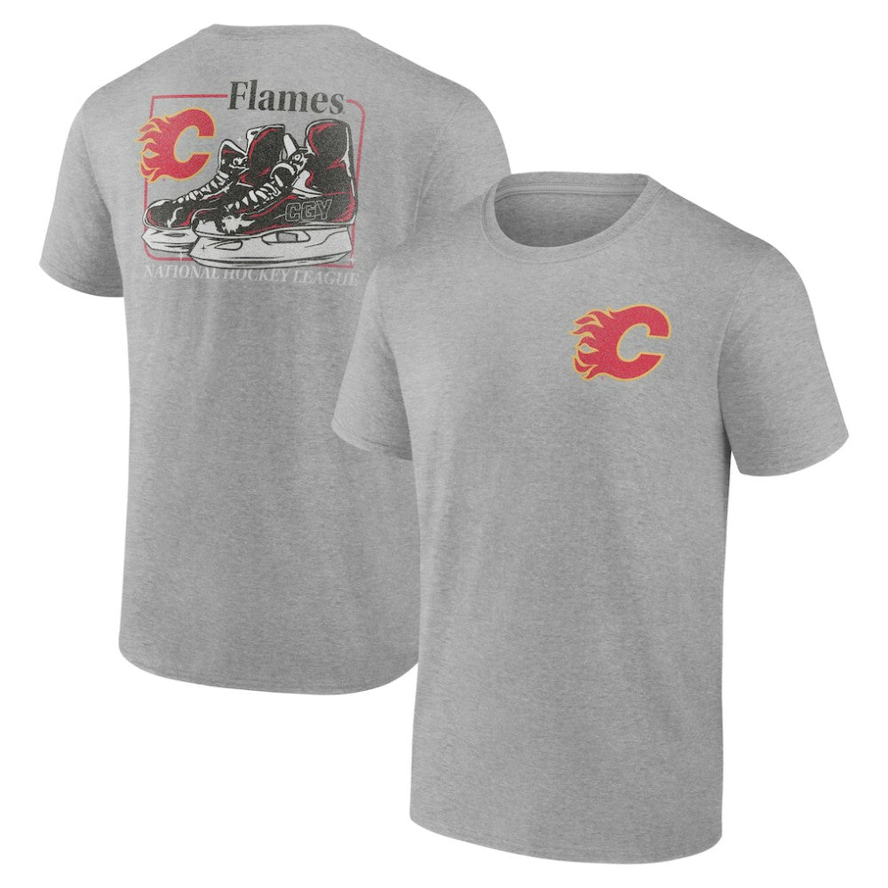 Calgary Flames Glory Skates T-Shirt - Heather Gray | NHL discount