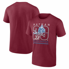 Nathan MacKinnon Colorado Avalanche Player Show T-Shirt - Burgundy | NHL Clearance