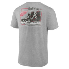 Detroit Red Wings Glory Skates T-Shirt - Heather Gray | NHL Lifestyle