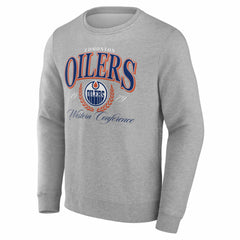 Edmonton Oilers Reign Supreme Pullover Sweatshirt - Gray | NHL Clearance