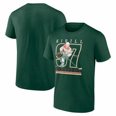 Kirill Kaprizov Minnesota Wild Player Show T-Shirt - Green | NHL Lifestyle