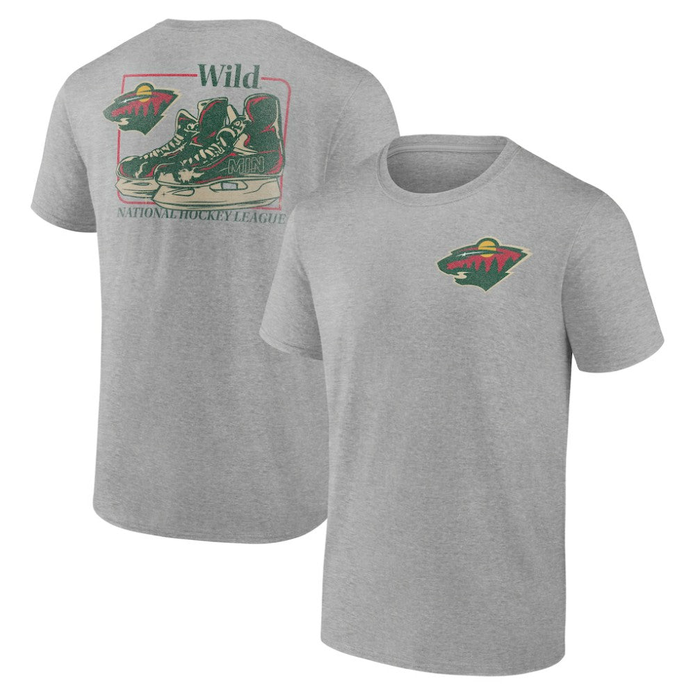 Minnesota Wild Glory Skates T-Shirt - Heather Gray | NHL sale