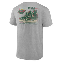 Minnesota Wild Glory Skates T-Shirt - Heather Gray | NHL sale