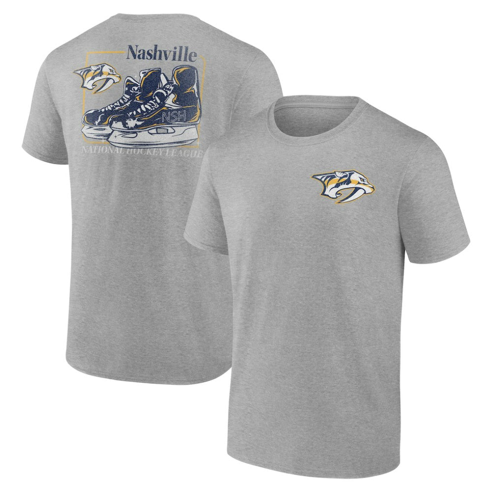 Nashville Predators Glory Skates T-Shirt - Heather Gray | NHL sale