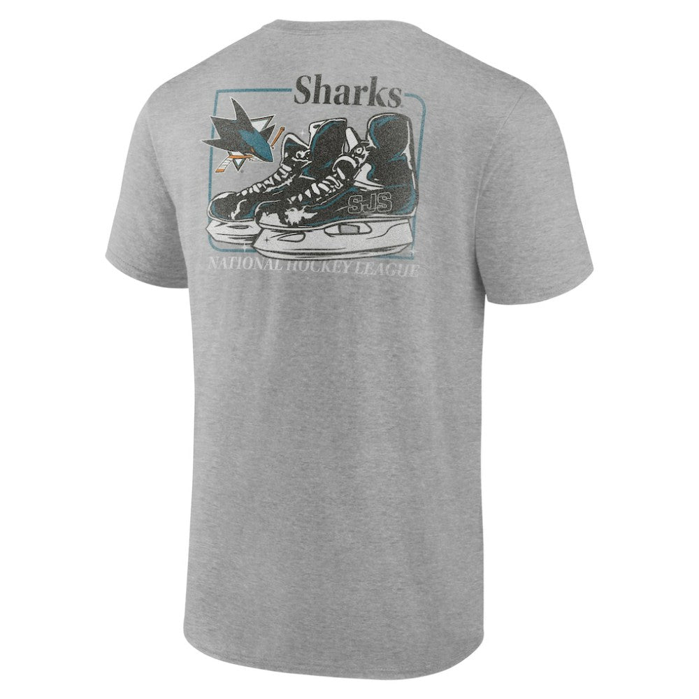 San Jose Sharks Glory Skates T-Shirt - Heather Gray | NHL on sale
