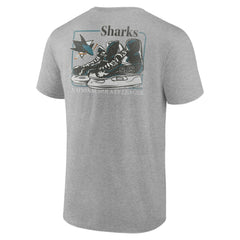 San Jose Sharks Glory Skates T-Shirt - Heather Gray | NHL on sale