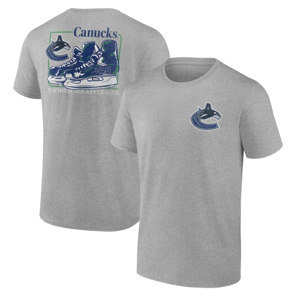 Vancouver Canucks Glory Skates T-Shirt - Heather Gray | NHL online