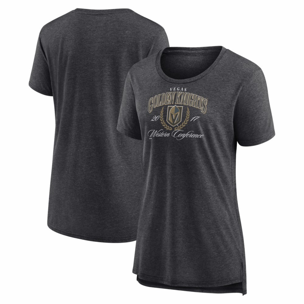 Vegas Golden Knights Women's Reign Supreme Tri-Blend T-Shirt - Gray | NHL on sale