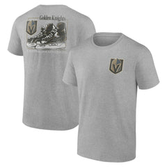 Vegas Golden Knights Glory Skates T-Shirt - Heather Gray | NHL Clearance