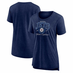 Winnipeg Jets Women's Reign Supreme Tri-Blend T-Shirt - Navy | NHL discount