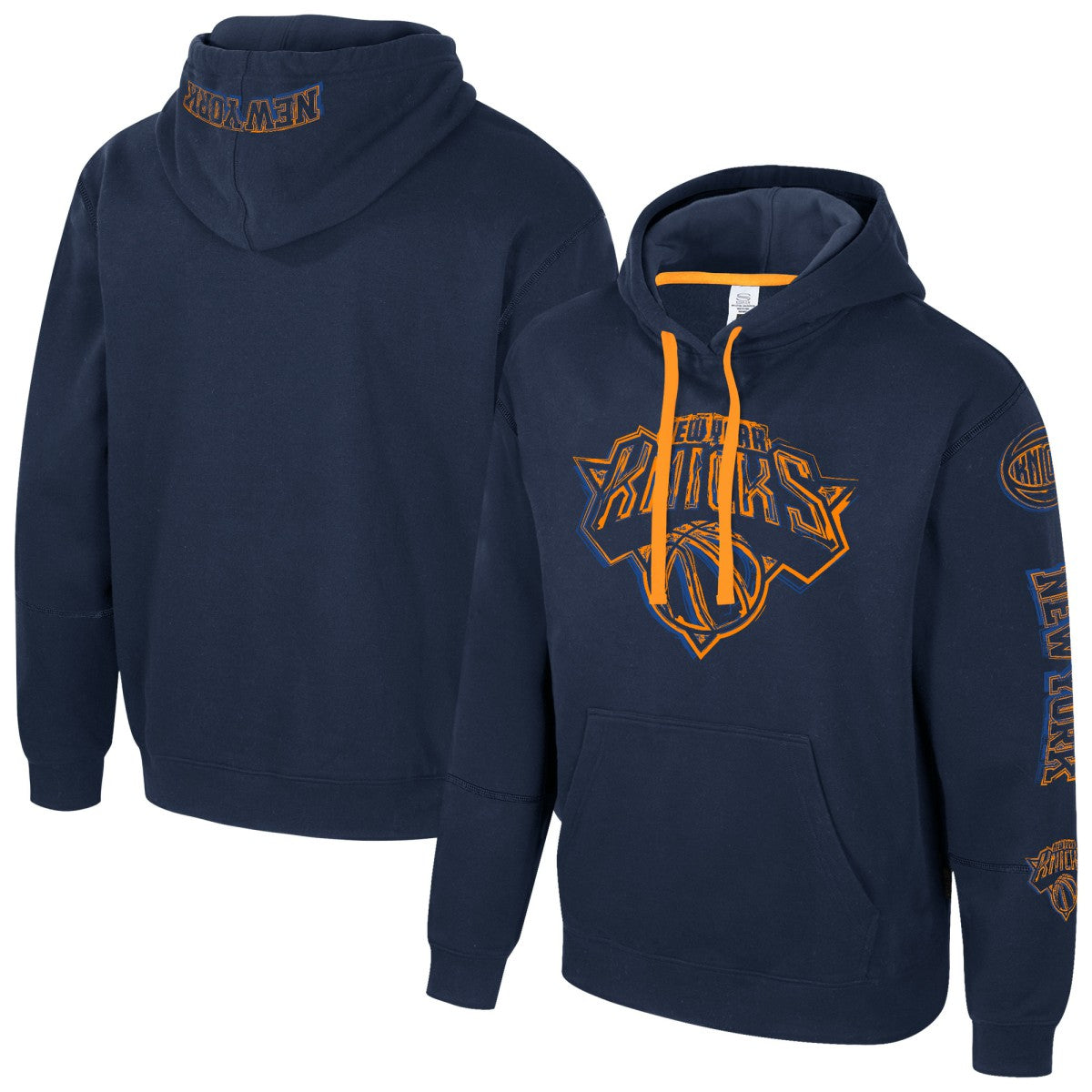 New York Knicks Stadium Essentials Unisex Elementized Pullover Hoodie Navy