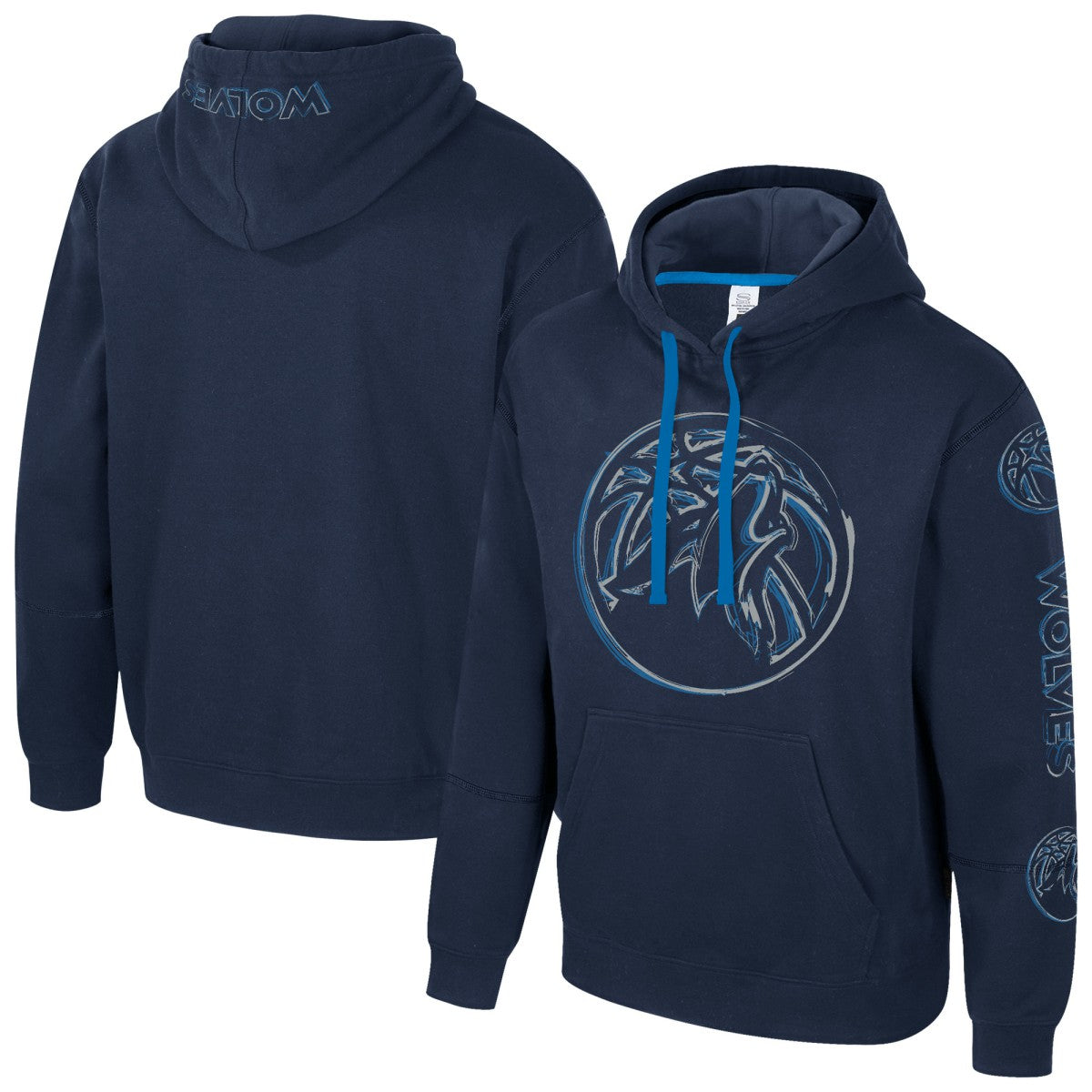 Minnesota Timberwolves Stadium Essentials Unisex Elementized Pullover Hoodie Navy