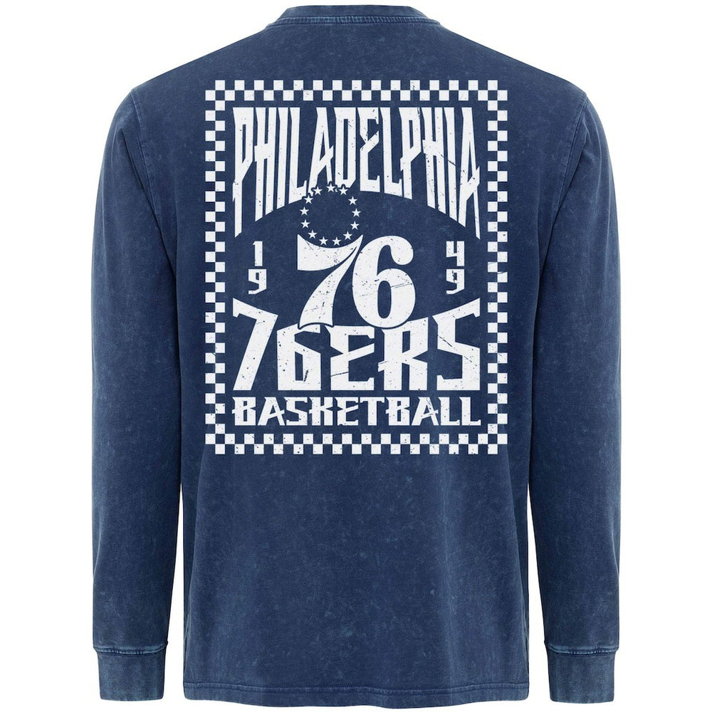 Philadelphia 76ers Sportiqe Men's Bono Long Sleeve T-Shirt Blue