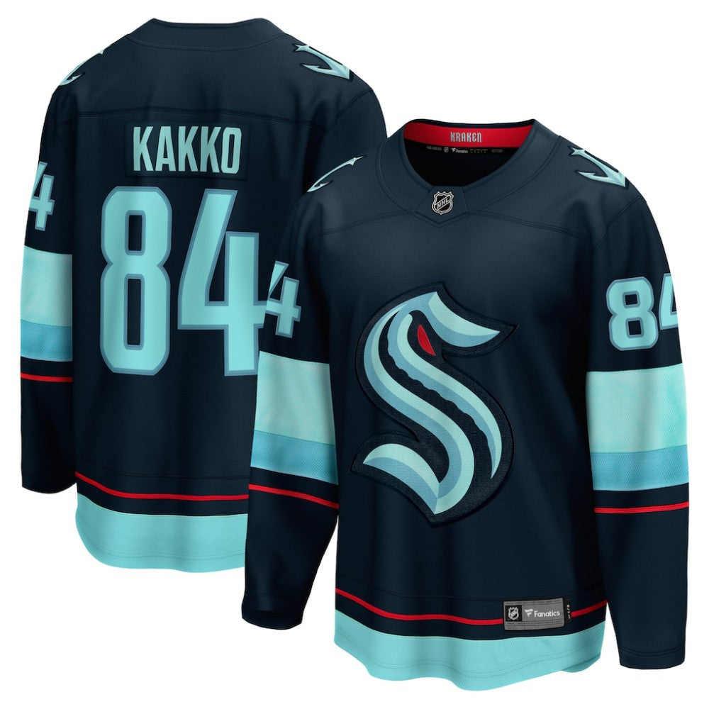 Kaapo Kakko Seattle Kraken Fanatics Home Breakaway Player Jersey - Deep Sea Blue | Fanatics Clearance