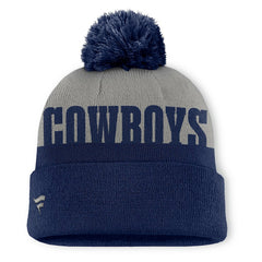 Dallas Cowboys Punter Cuffed Knit Hat with Pom - Navy - Fanatics