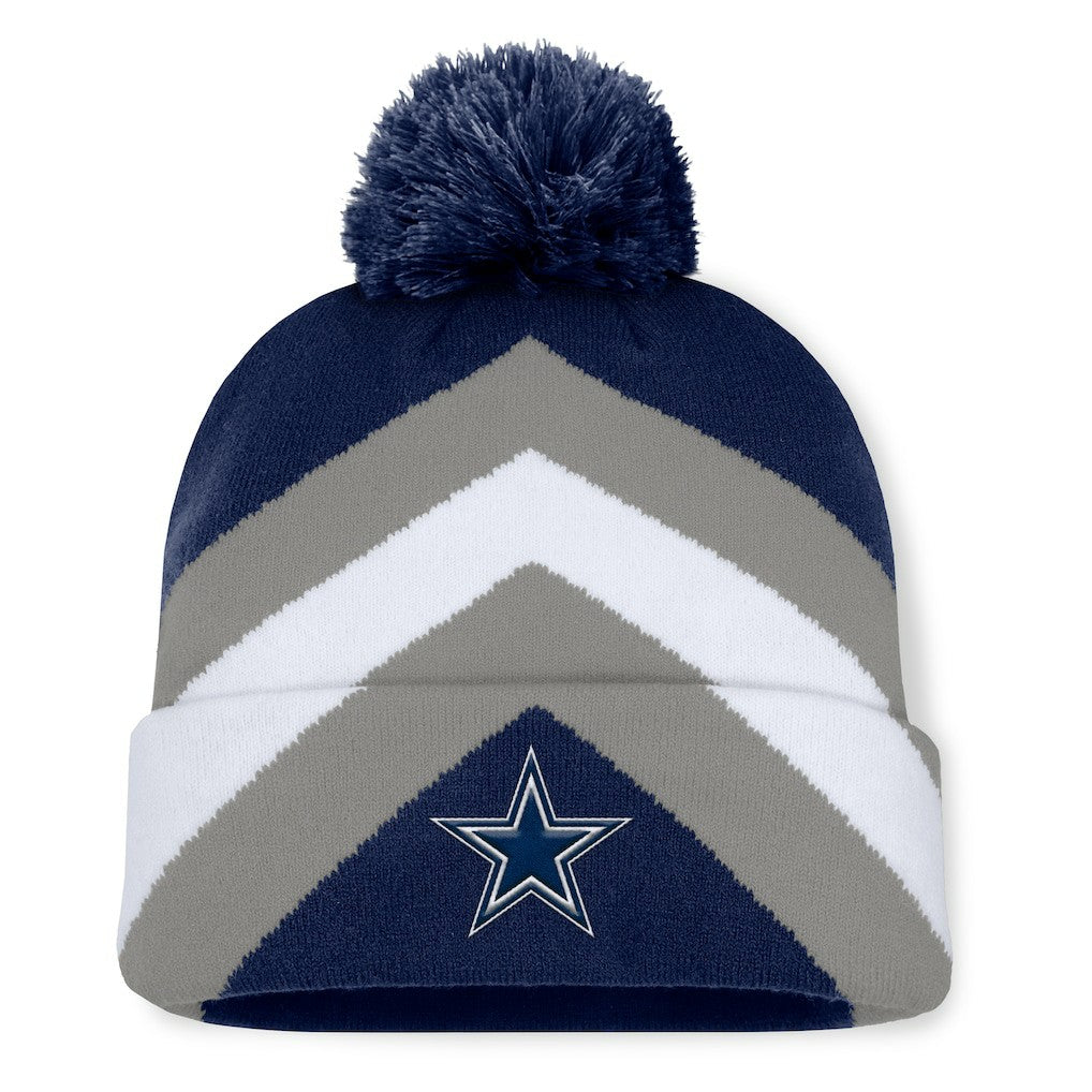 Dallas Cowboys Women's Cornerback Cuffed Knit Hat with Pom - Navy - Fanatics