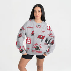 Tampa Bay Buccaneers Gameday Couture Women's Always On Repeat Fleece Sweatshirt - Heather Gray - NFL