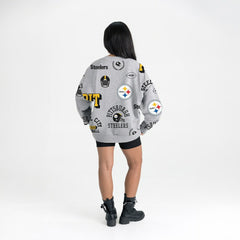 Pittsburgh Steelers Gameday Couture Women's Always On Repeat Fleece Sweatshirt - Heather Gray - NFL